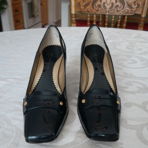 Anne Klein Navy Patent Leather Pumps